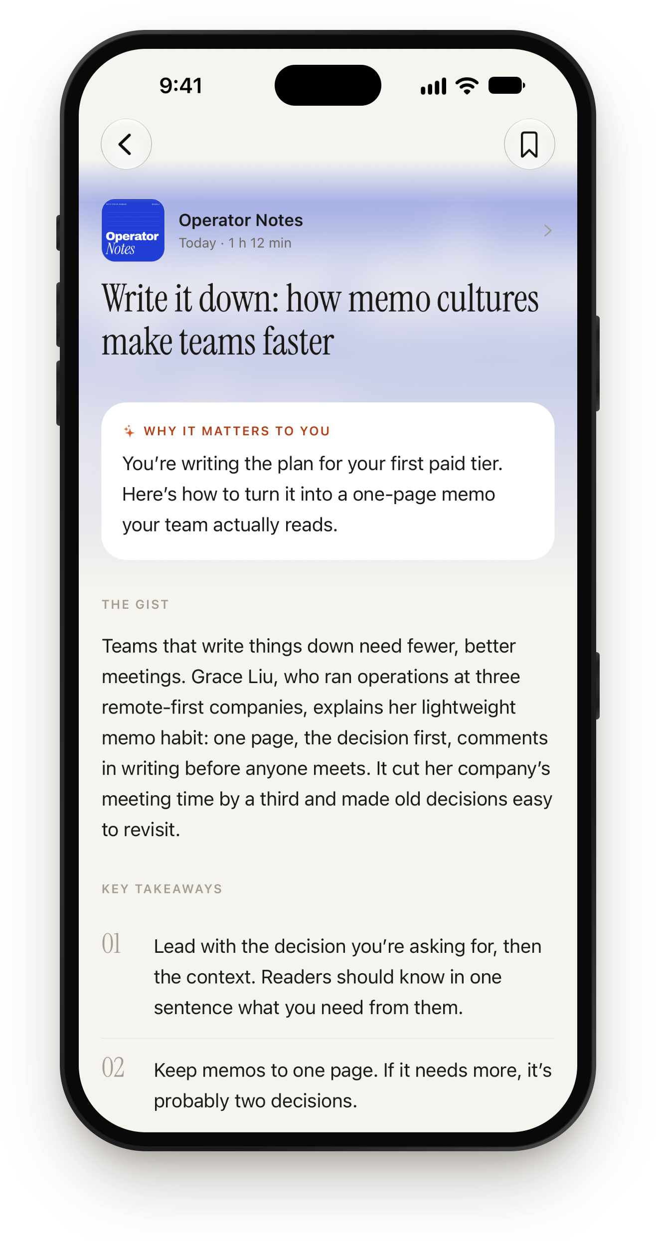 A gist in Podstill that opens with a “Why it matters to you” note above the summary of the episode.